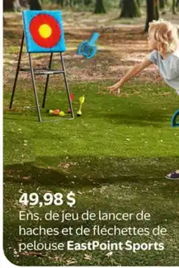 Walmart Ens. de jeu de lancer de haches et de fléchettes de pelouse EastPoint Sports offer