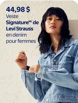 Walmart Veste Signature de Levi Strauss en denim pour femmes offer