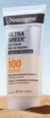 Walmart Écran solaire sec au toucher Ultra Sheer de Neutrogena à FPS 100 offer