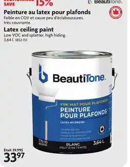 Home Hardware Latex ceiling paint offer