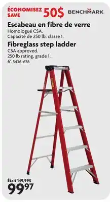Home Hardware Fibreglass step ladder offer