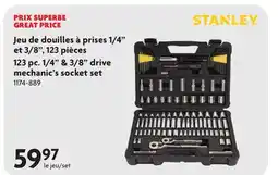 Home Hardware 123 pc. 1/4 & 3/8 drive mechanic's socket set offer