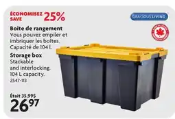 Home Hardware Storage box offer