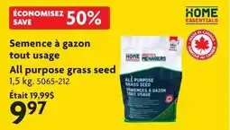 Home Hardware All purpose grass seed offer