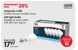 Home Hardware LED light bulbs offer
