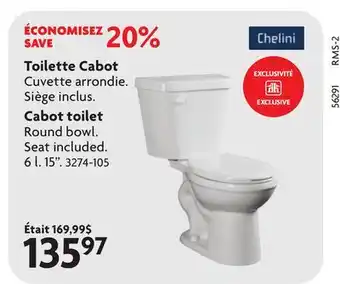 Home Hardware Cabot toilet offer