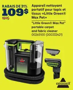 RONA Little Green Max Pet portable carpet and fabric cleaner offer
