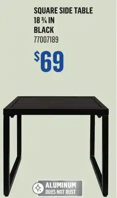 Canac Square Side Table 18 3/4 in offer