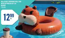 Canac Inflatable Swimming Pool Tube with Cup Holder 39 3/8 in offer
