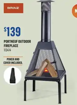 Canac Portneuf Outdoor Fireplace offer