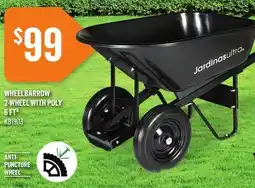 Canac Wheelbarrow 2-Wheel with Poly 6 ft³ offer