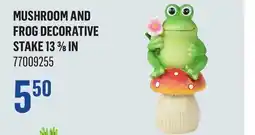 Canac Mushroom and Frog Decorative Stake 13 3/8 in offer