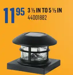 Canac Solar Post Cap Light 3 1/2 in. to 5 1/2 in offer