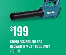 Canac Cordless Brushless Blower 18 V LXT Tool Only offer