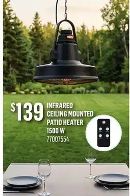 Canac Infrared Ceiling Mounted Patio Heater offer