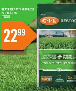 Canac Grass Seed with Fertilizer 22-0-10 offer