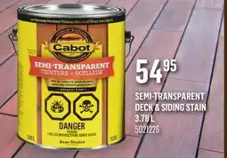 Canac Semi-Transparent Deck and Siding Stain 3.78L offer