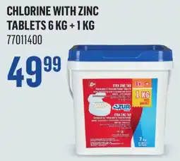 Canac Chlorine with Zinc Tablets 6kg + 1 kg offer