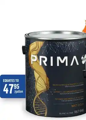 Canac Prima Flat Interior Latex Paint Ultimate White offer
