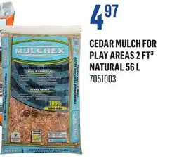 Canac Cedar Mulch for Play Areas 2ft³ offer
