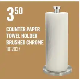 Canac COUNTER PAPER TOWEL HOLDER BRUSHED CHROME offer