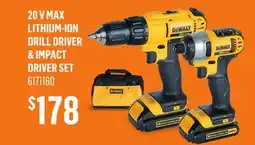 Canac 20 V Max Lithium-Ion Drill Driver & Impact Driver Set offer