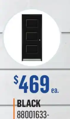 Canac Classic Left Steel Entry Door 34 in Black offer
