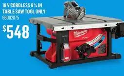 Canac 18 V Cordless 8 1/4 in Table Saw ToolOnly offer