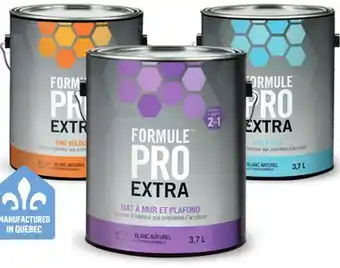 Canac Formule Pro Extra Eggshell Interior Latex Paint White & Colours offer