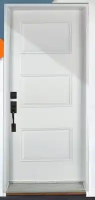 Canac Classic Left Steel Entry Door 34 in White offer