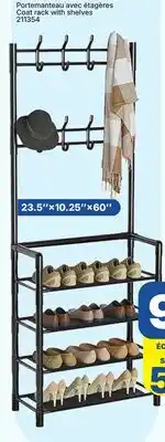 Rossy Coat rack with shelves offer