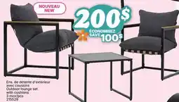 Rossy Outdoor lounge set with cushions offer