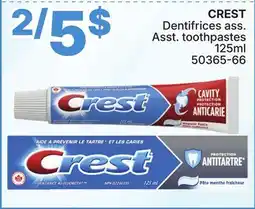 Rossy CREST Dentifrices ass. Asst. toothpastes offer