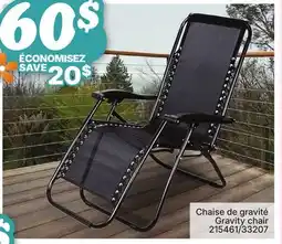 Rossy Gravity chair offer