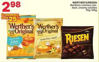 Rossy WERTHER'S/RIESEN Asst. creamy candies offer