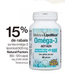 Avril Oméga-3 lipomicel 500 mg offer