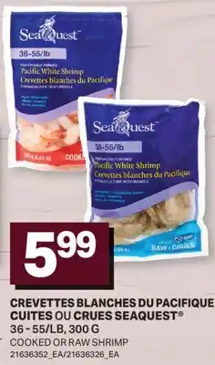 L'Intermarché CREVETTES BLANCHES DU PACIFIQUE CUITES OU CRUES | COOKED OR RAW SHRIMP, 36 - 55/LB offer