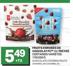 L'Intermarché FRUITS ENROBÉS DE CHOCOLAT | CHOCOLATE COVERED FRUITS, 170/200 G offer