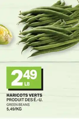 L'Intermarché HARICOTS VERTS | GREEN BEANS offer