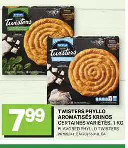 L'Intermarché TWISTERS PHYLLO AROMATISÉS | FLAVORED PHYLLO TWISTERS offer