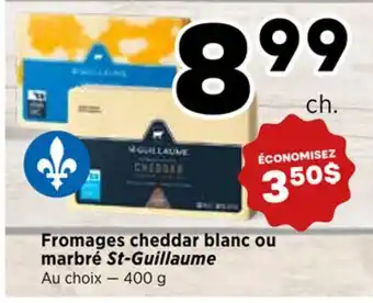 Val-Mont Fromages cheddar blanc ou marbré St-Guillaume offer