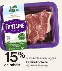 Avril sur les côtelettes d'agneau offer