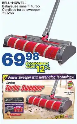 Rossy BELL+HOWELL Cordless turbo sweeper offer