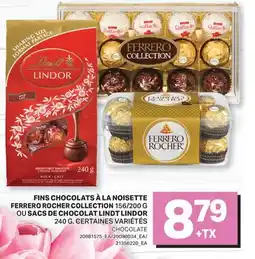 L'Intermarché FINS CHOCOLATS À LA NOISETTE, 156/200 G OU SACS DE CHOCOLAT, 240 G | CHOCOLATE offer