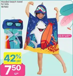 Rossy Hooded beach towel for kids offer