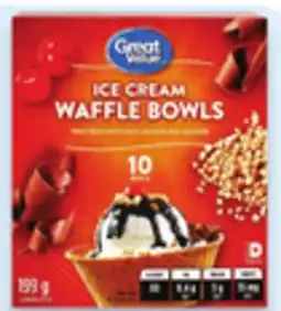 Walmart Great Value waffle cone 10S -12s offer