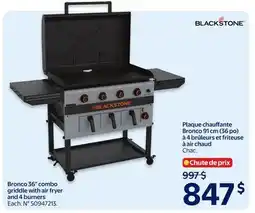 Walmart Bronco 36 combo griddle with air fryer and 4 burners offer