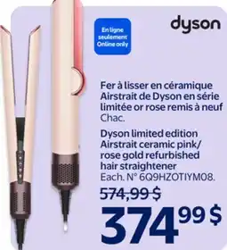 Walmart Dyson limited edition Airstrait ceramic pink offer