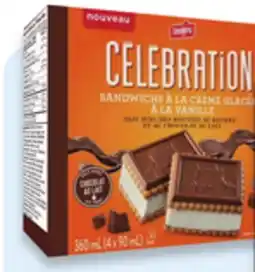 Walmart Leclerc Célébration ice cream sandwiches offer
