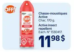 Walmart OFF! Active insect repellent offer